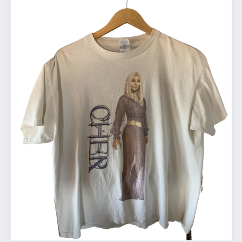 CHER Tour T-Shirt Distressed Unisex Large